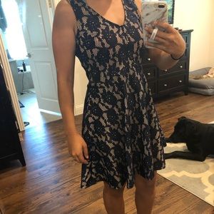 Navy lace dress